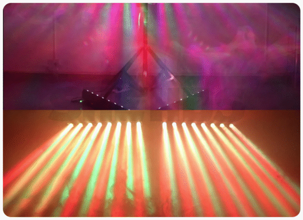 Led otočný bar Beam 8x12W RGBW Shehds - Image 4